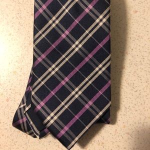 Men’s Blue Plaid Q Clothiers Silk Tie